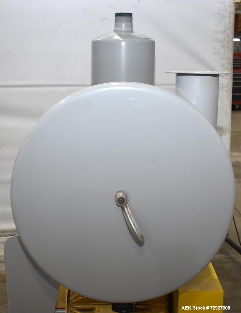 Unused- Vac-U-Max 7.5HP Positive Displacement Vacuum Pump for Pneumatic Conveyors. Approximate 145 CFM at 7 psi. Tuthill model 4005-A6L2CV1-A rotary positive displacement blower. Driven by 7.5hp, 3/6...