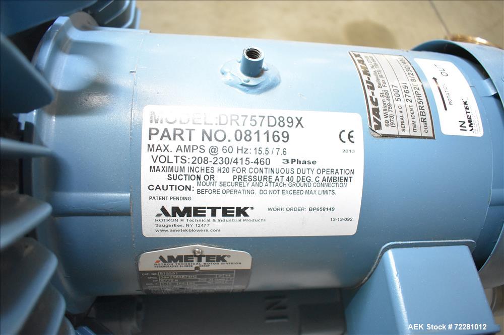 Used Vac-U-Max Pneumatic Bottle Cap Conveying System