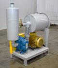 Unused- Vac-U-Max 7.5HP Positive Displacement Vacuum Pump for Pneumatic Conveyors. Approximate 145 CFM at 7 psi. Tuthill model 4005-A6L2CV1-A rotary positive displacement blower. Driven by 7.5hp, 3/6...