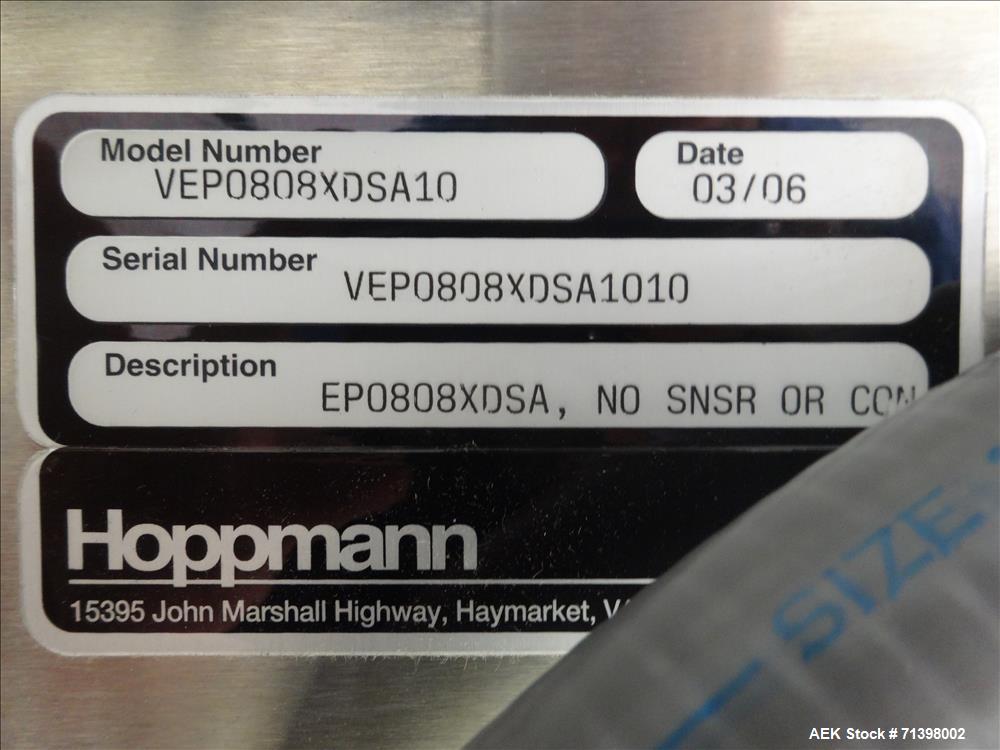 Used- Hoppman FT30RD Centrifugal Bowl Feeder and Elevator