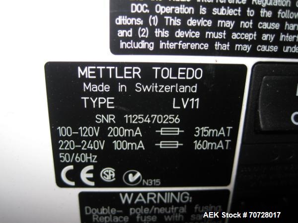 Used Mettler Toledo Auto Feeder, Model LVII