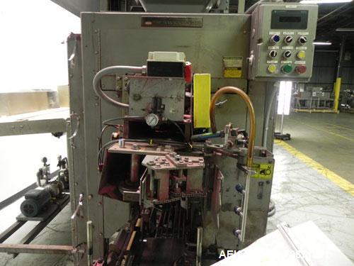 Used Bemis Model 7115E168 Bag Filler with Model 6162A2 Duplex Net Weigh Scale & automated Bemis bag placer with blank bag magazine. Capable of filling bags from 35 to 70 lbs, at speeds up to 18 bags ...