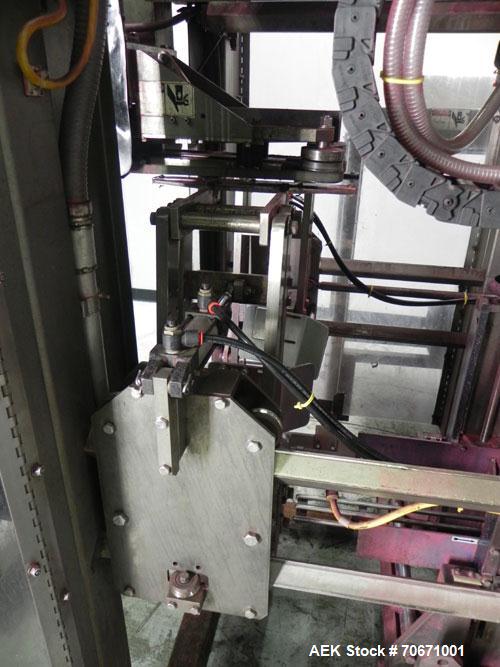 Used Bemis Model 7115E168 Bag Filler with Model 6162A2 Duplex Net Weigh Scale & automated Bemis bag placer with blank bag magazine. Capable of filling bags from 35 to 70 lbs, at speeds up to 18 bags ...