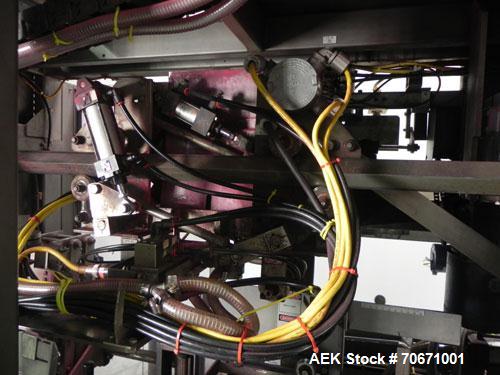 Used Bemis Model 7115E168 Bag Filler with Model 6162A2 Duplex Net Weigh Scale & automated Bemis bag placer with blank bag magazine. Capable of filling bags from 35 to 70 lbs, at speeds up to 18 bags ...