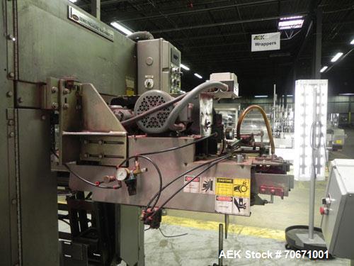 Used Bemis Model 7115E168 Bag Filler with Model 6162A2 Duplex Net Weigh Scale & automated Bemis bag placer with blank bag magazine. Capable of filling bags from 35 to 70 lbs, at speeds up to 18 bags ...
