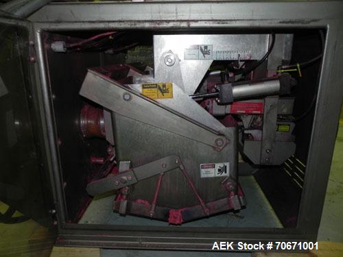 Used Bemis Model 7115E168 Bag Filler with Model 6162A2 Duplex Net Weigh Scale & automated Bemis bag placer with blank bag magazine. Capable of filling bags from 35 to 70 lbs, at speeds up to 18 bags ...