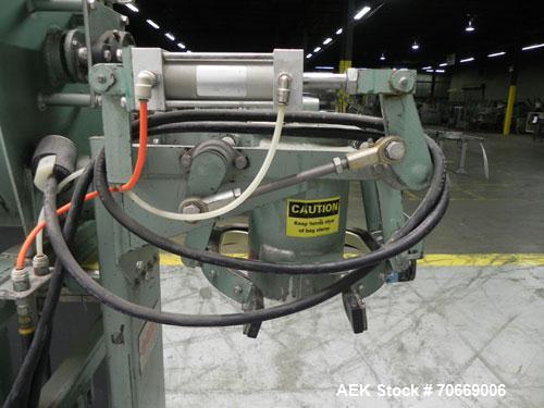 Used Chantland Model 4198-1C Weighmaster II Open Mouth Auger Bag Filler. Machine is rated at up to (5) 50 lb bags per minute. Has Flex-Weigh model HSF load cell for a weight range:  20 lbs to 110 lbs...