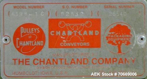 Used Chantland Model 4198-1C Weighmaster II Open Mouth Auger Bag Filler. Machine is rated at up to (5) 50 lb bags per minute. Has Flex-Weigh model HSF load cell for a weight range:  20 lbs to 110 lbs...