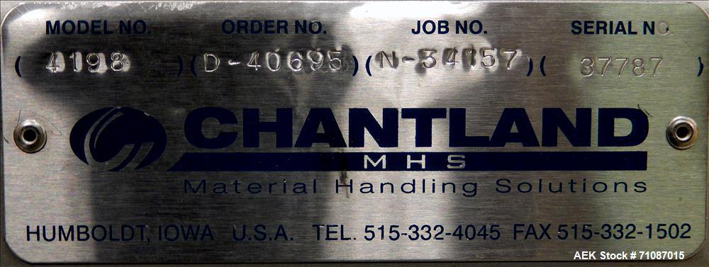 Used Chantland Model 4198 Weighmaster II Open Mouth Bag Auger Filler
