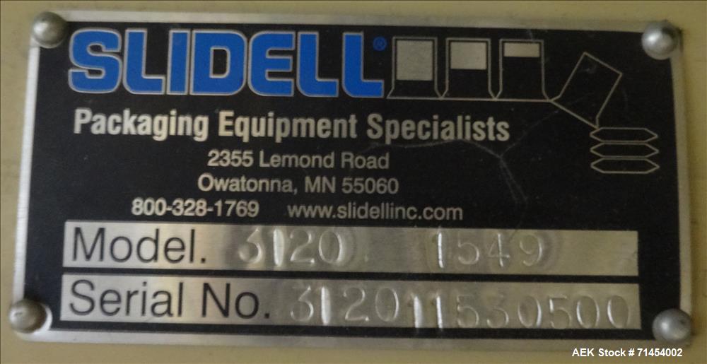 Used Slidell-Matic (Thiele) 3120 Electro-Mechanical Pneumatically Controlled Au