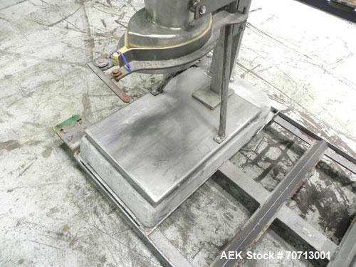 Used Fairbanks Model 41-3132 Double Head Bag Filling and Weighing Machine. Has (2) Fairbanks model 41-3132 scales with capacities of up to 1,000lbs. Filler powered by (1) Baldor 3/4 hp 1140 rpm motor...