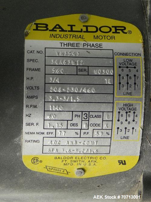 Used Fairbanks Model 41-3132 Double Head Bag Filling and Weighing Machine. Has (2) Fairbanks model 41-3132 scales with capacities of up to 1,000lbs. Filler powered by (1) Baldor 3/4 hp 1140 rpm motor...