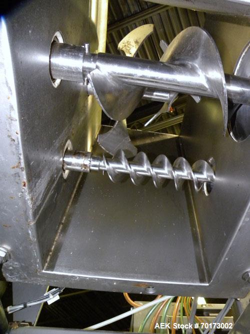 Used Taylor Products TOMP Open Mouth Bag Hanger with APO Bulk Bag Filling Line. Machine is capable of speeds up to 15 bags per minute. Can run paper or poly bags with 300 count magazine. Has a model ...