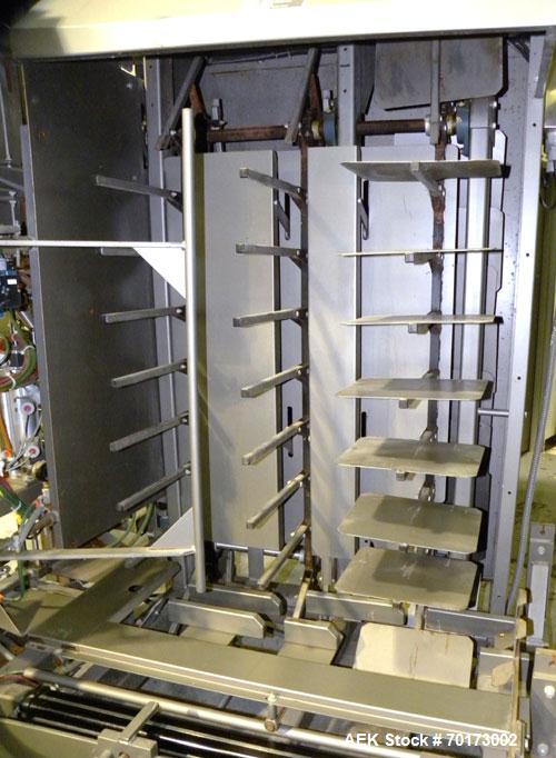Used Taylor Products TOMP Open Mouth Bag Hanger with APO Bulk Bag Filling Line. Machine is capable of speeds up to 15 bags per minute. Can run paper or poly bags with 300 count magazine. Has a model ...
