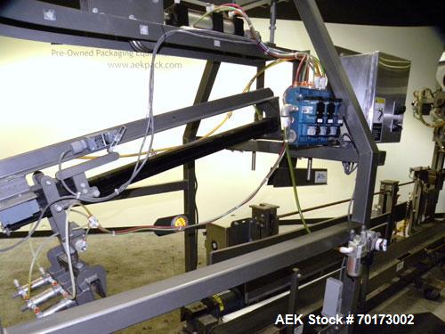 Used Taylor Products TOMP Open Mouth Bag Hanger with APO Bulk Bag Filling Line. Machine is capable of speeds up to 15 bags per minute. Can run paper or poly bags with 300 count magazine. Has a model ...