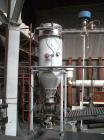 Used Plastic Pellet Packaging System, 25,000 pounds of poly pellets per hour. Includes the following equipment: Rage vacuum filter; Rage vacuum blower; 12' heavy duty cast iron rotary airlock valve w...