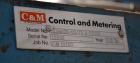 Used Control & Metering Discharge System Consisting Of: (1) Top mounted stainless steel hopper with vibrator, (1) 8’’ air operated slide gate valve, (1) Loss in weight feeder, model H22M/DS-25/75. (1...