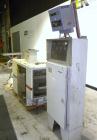 Used Bemis Bulk Bag Weigh Scale Filler, Model 6134E95, carbon steel. Includes bag clamp and panel. Approximate capacity of filling up to 50 pound bags.