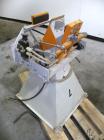 Used Bemis Bulk Bag Weigh Scale Filler, Model 6134E95, carbon steel. Includes bag clamp and panel. Approximate capacity of filling up to 50 pound bags.