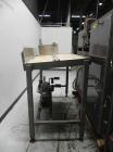 Used- Bemis Model 7115E168 Bag Filler with Model 6162A2 Duplex Net Weigh Scale & automated Bemis bag placer with blank bag m...