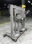 Used Fairbanks Model 41-3132 Double Head Bag Filling and Weighing Machine. Has (2) Fairbanks model 41-3132 scales with capacities of up to 1,000lbs. Filler powered by (1) Baldor 3/4 hp 1140 rpm motor...