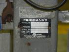 Used Fairbanks Model 41-3132 Double Head Bag Filling and Weighing Machine. Has (2) Fairbanks model 41-3132 scales with capacities of up to 1,000lbs. Filler powered by (1) Baldor 3/4 hp 1140 rpm motor...