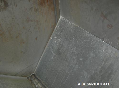 Used Dry Bulk Loading System, Carbon Steel. Consisting of: (1) Approximately 75 cubic foot hopper, 52" wide x 75" long x 40" straight side x coned bottom. (1) 6" diameter x 5' long bottom horizontal ...