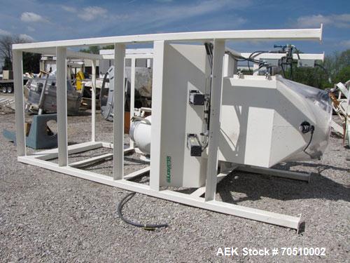 Used Dynamic Air Bulkbuster Bulk Bag Unloader.  Includes a 2 ton Harrington electric hoist and pick up device for supersack.  No I-beam included.  With support stand.