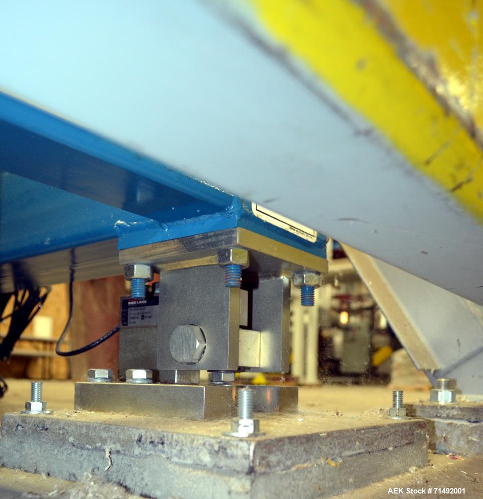 Used Flexicon Bulk Bag Filling System Consisting Of: (2) Twin-Centerpost Bulk Bag Fillers, carbon steel. Manual fill head height adjustment, pneumatically retractable bag hooks, inflatable connector ...