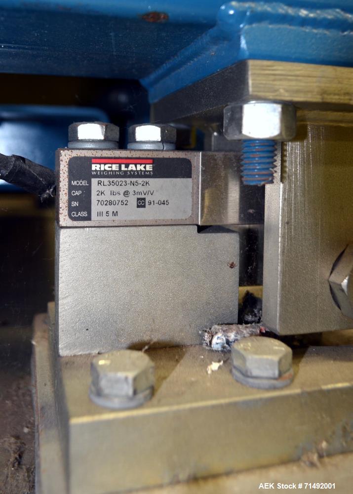 Used Flexicon Bulk Bag Filling System Consisting Of: (2) Twin-Centerpost Bulk Bag Fillers, carbon steel. Manual fill head height adjustment, pneumatically retractable bag hooks, inflatable connector ...