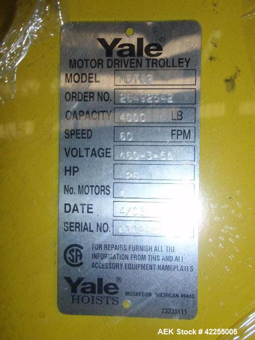 Used Flexicon Bulk Bag Unloading Station, model BFC, stainless steel. Yale electric hoist, model MDT02, 2000# capacity, .25 hp, 230/460 volt hoist motor, pneumatic bottom bag tappers, TELE-TUBE teles...