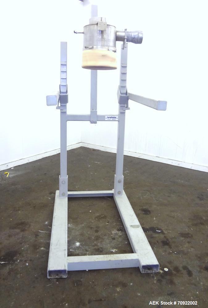 Used FormPak Manual Bag Pak Spout Top Bulk Bag Filler.  For  filling of spout top Super Sacks weighing up to 4000 lbs. An air expanded bladder seals the bag spout to the filler during the fill cycle....