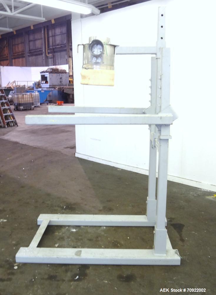 Used FormPak Manual Bag Pak Spout Top Bulk Bag Filler.  For  filling of spout top Super Sacks weighing up to 4000 lbs. An air expanded bladder seals the bag spout to the filler during the fill cycle....