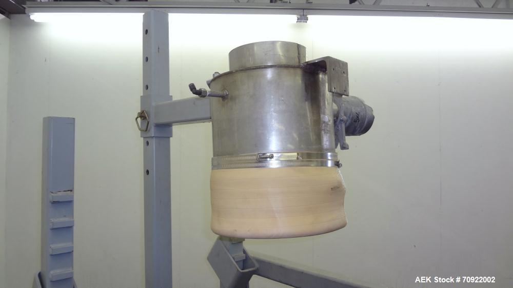 Used FormPak Manual Bag Pak Spout Top Bulk Bag Filler.  For  filling of spout top Super Sacks weighing up to 4000 lbs. An air expanded bladder seals the bag spout to the filler during the fill cycle....