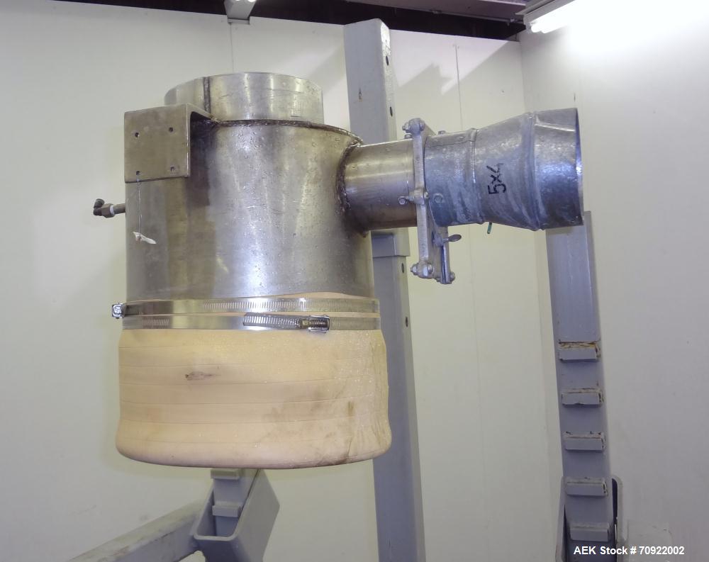 Used FormPak Manual Bag Pak Spout Top Bulk Bag Filler.  For  filling of spout top Super Sacks weighing up to 4000 lbs. An air expanded bladder seals the bag spout to the filler during the fill cycle....