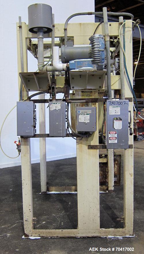 Used Taylor Products IBC-3000 Bulk Bag Loader or Super Sack Loader. Super sack loading system has a weight range from 100lbs to 3000lbs. Allen Bradley controllers. Can handle granulars or powders. Ca...