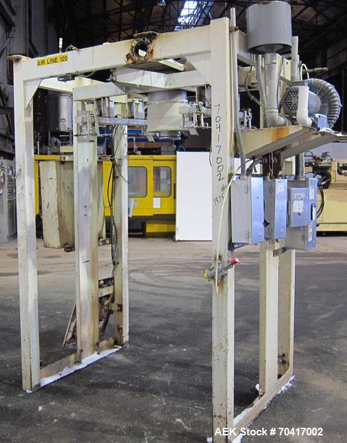 Used Taylor Products IBC-3000 Bulk Bag Loader or Super Sack Loader. Super sack loading system has a weight range from 100lbs to 3000lbs. Allen Bradley controllers. Can handle granulars or powders. Ca...