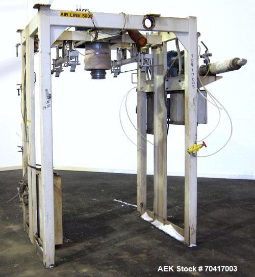 Used Taylor Products IBC-3000 Bulk Bag Loader or Super Sack Loader. Super sack loading system has a weight range from 100lbs to 3000lbs. Allen Bradley controllers. Can handle granulars or powders. Ca...
