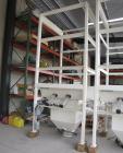 Used Dynamic Air Bulkbuster Bulk Bag Unloader.  I-Beam included with Supersack pickup device.  Four massage paddles for inducing flow.  Dynamic air flow aids air pads in hopper which induces product ...