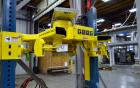 Used Flexicon Bulk Bag Filling System Consisting Of: (2) Twin-Centerpost Bulk Bag Fillers, carbon steel. Manual fill head height adjustment, pneumatically retractable bag hooks, inflatable connector ...