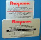 Used Flexicon Bulk Bag Filling System Consisting Of: (2) Twin-Centerpost Bulk Bag Fillers, carbon steel. Manual fill head height adjustment, pneumatically retractable bag hooks, inflatable connector ...