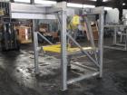 Used Flexicon Bulk Bag Unloading Station, model BFC, stainless steel. Yale electric hoist, model MDT01, 2000# capacity, .25 hp, 230/460 volt hoist motor, approximately 221