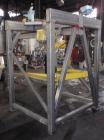 Used Flexicon Bulk Bag Unloading Station, model BFC, stainless steel. Yale electric hoist, model MDT02, 2000# capacity, .25 hp, 230/460 volt hoist motor, pneumatic bottom bag tappers, TELE-TUBE teles...
