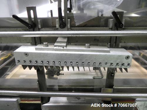 Used MG2 encapsulator, model FUTURA, multiple sets of change parts with controls, rated up to 40,000 capsules/hr, serial # 5236, built 1998, NOTE: PRICE INCLUDES A 15% BUYERS PREMIUM.