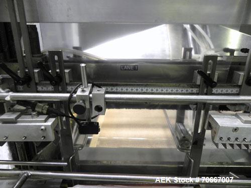 Used MG2 encapsulator, model FUTURA, multiple sets of change parts with controls, rated up to 40,000 capsules/hr, serial # 5236, built 1998, NOTE: PRICE INCLUDES A 15% BUYERS PREMIUM.