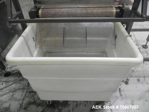 Used MG2 encapsulator, model FUTURA, multiple sets of change parts with controls, rated up to 40,000 capsules/hr, serial # 5236, built 1998, NOTE: PRICE INCLUDES A 15% BUYERS PREMIUM.