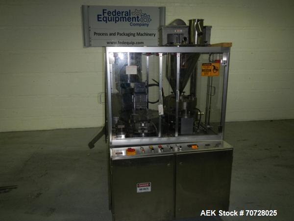 Used Bosch encapsulator, model GKF1500, presently set up with size 3 change parts, serial# 640242, 1982.