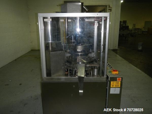 Used Bosch encapsulator, model GKF1500, presently set up with size 3 change parts, serial# 640242, 1982.