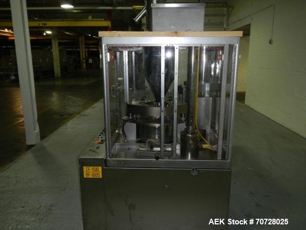 Used Bosch encapsulator, model GKF1500, presently set up with size 3 change parts, serial# 640242, 1982.