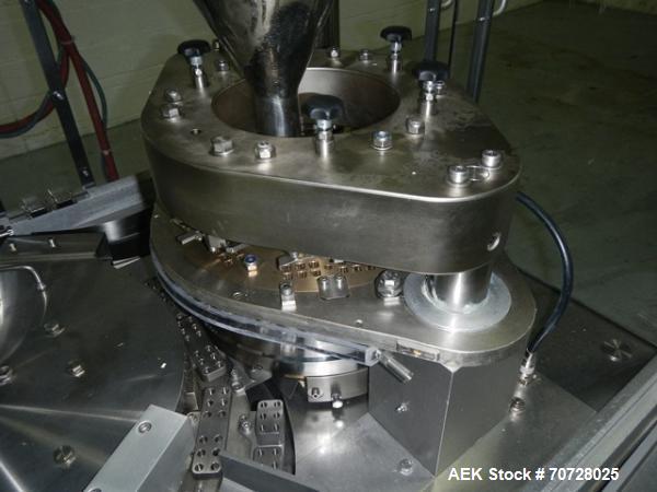 Used Bosch encapsulator, model GKF1500, presently set up with size 3 change parts, serial# 640242, 1982.